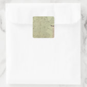 Wakefield, Bronxdale Quadratischer Aufkleber (Tasche)