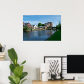 Wakefield Canal Side: Historisches Pub und Wohnung Poster (Heimbüro)