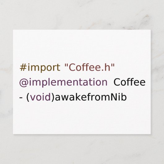 wakefromNib Postkarte (Vorderseite)