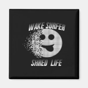 Wakesurfer Wake Surf Wasserski See Sport Shred Magnet