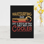 Wakesurfing Vater Cooler Wakeboarder Wakeboarden Karte (Gelbe Blume)