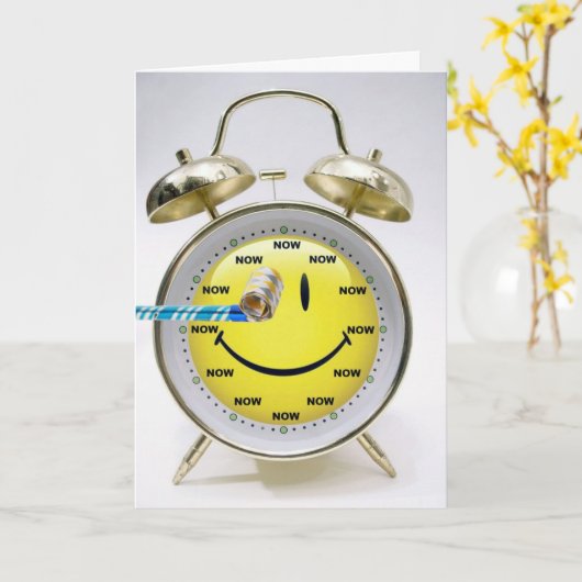 Wakeup Call Karte (Gelbe Blume)