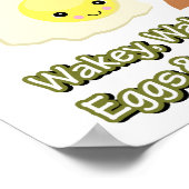 Wakey Wakey Eier Poster (Ecke)