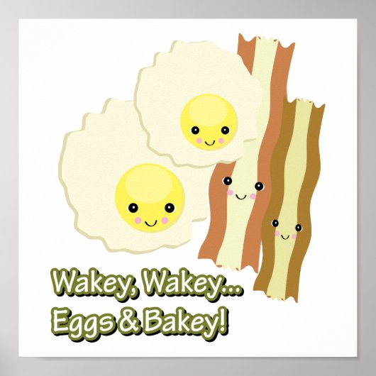 Wakey Wakey Eier Poster (Vorne)