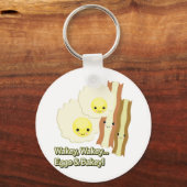 Wakey Wakey Eier Schlüsselanhänger (Vorderseite)