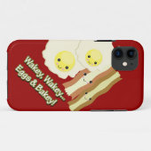 Wakey Wakey Eier und Bakey Kawaii Bacis Eier Case-Mate iPhone Hülle (Rückseite (Horizontal))