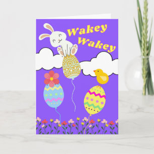 Wakey Wakey Ostern Frühling ist da Karte