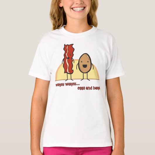 Wakey Wakey Youth Ringer T-Shirt (Vorderseite)