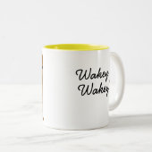 Wakey Wakey! Zweifarbige Tasse (VorderseiteRechts)