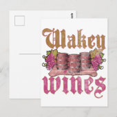Wakey Weine Postkarte (Vorne/Hinten)