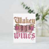Wakey Wines Postkarte (Stehend Vorderseite)