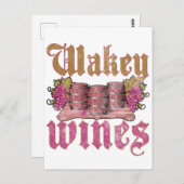 Wakey Wines Postkarte (Vorne/Hinten)