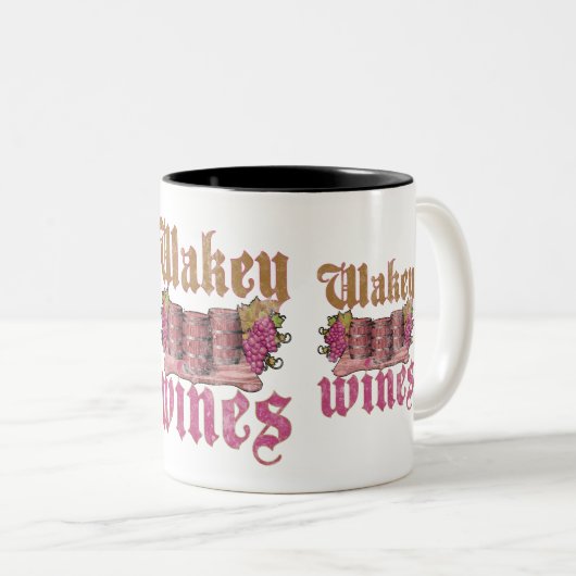 Wakey Wines Zweifarbige Tasse (VorderseiteRechts)