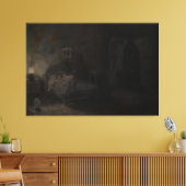 Waking nightmare - Oil painting Leinwanddruck (Insitu (Wohnzimmer))