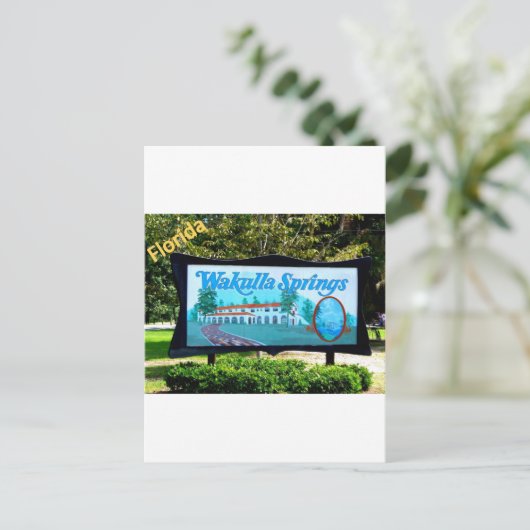 WAKULLA SPRINGS, FLORIDA POSTKARTE (Stehend Vorderseite)