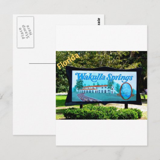 WAKULLA SPRINGS, FLORIDA POSTKARTE (Vorne/Hinten)