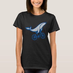 Wal auf Fahrrad Fahrrad Fahrrad T-Shirt