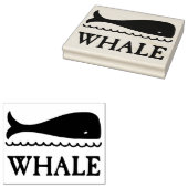 Wal auf See Zeichnend Kautschuk Art Briefmarke Gummistempel (Stempel)