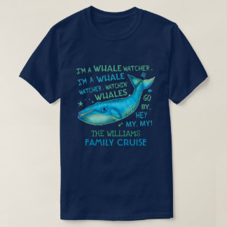 Wal-aufpassende Familien-Ferien-Kreuzfahrt T-Shirt