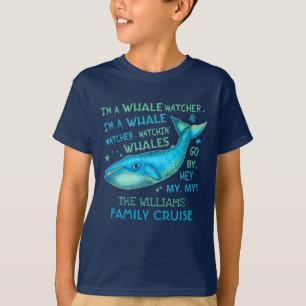 Wal-aufpassende Familien-Ferien-Kreuzfahrt T-Shirt