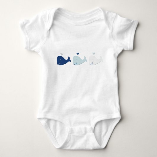 Wal-Baby-Bodysuit Baby Strampler (Vorderseite)