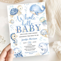 Wal-Baby-Party Junge Blauer Ozean