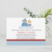 Wal-Babyparty-Einladungen Einladung (Stehend Vorderseite)