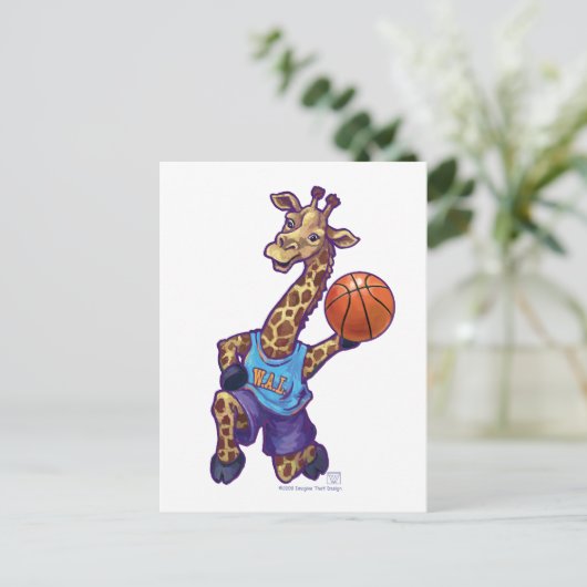 WAL Basketball Postkarte (Stehend Vorderseite)