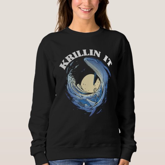 Wal Beobachter Krillin Es Sweatshirt (Vorderseite)