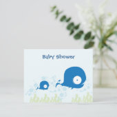 Wal-Bio Planeten-Baby-Dusche Invitaitons Einladung (Stehend Vorderseite)