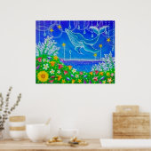 Wal & Blumen Poster (Küche)