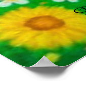 Wal & Blumen Poster (Ecke)