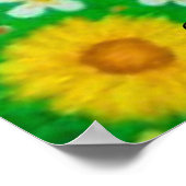 Wal & Blumen Poster (Ecke)