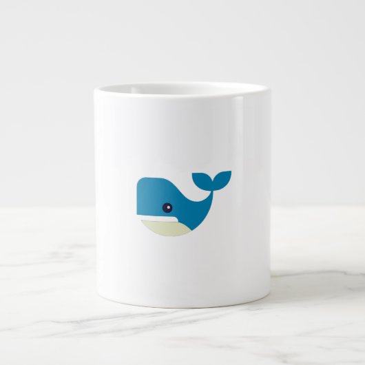 Wal, Buckelwal, Säugetier Jumbo-Tasse (Vorderseite)