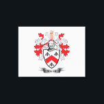 Wal-Coat-of-Arms Leinwanddruck<br><div class="desc">Auf all diesen preiswerten Geschenken drucken Sie Ihr Walsh-Familienwappen oder Ihr Wappen</div>