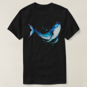 Wal der Wasserfarbe 5 T-Shirt (Design vorne)