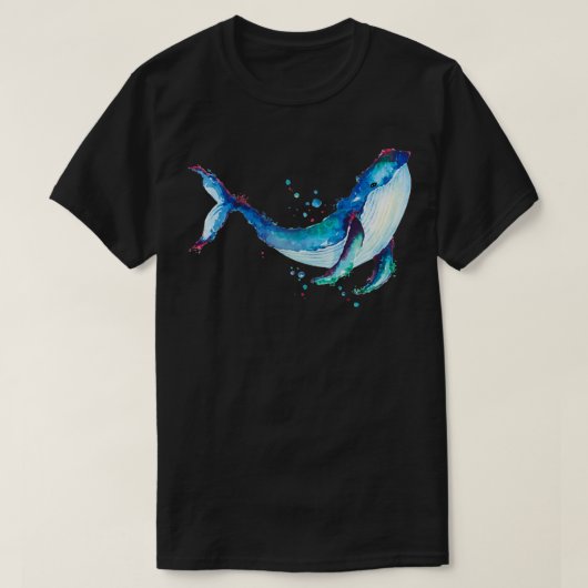 Wal der Wasserfarbe 5 T-Shirt (Design vorne)