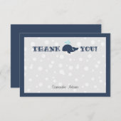 Wal des Blauen Ozeans Dankeskarte (Vorne/Hinten)