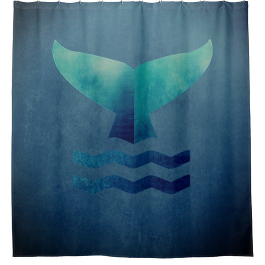 Wal Duschvorhang (Vorderseite)