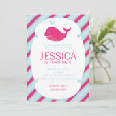 Wal einer Einladung zum Geburtstag (Stehend Vorderseite)