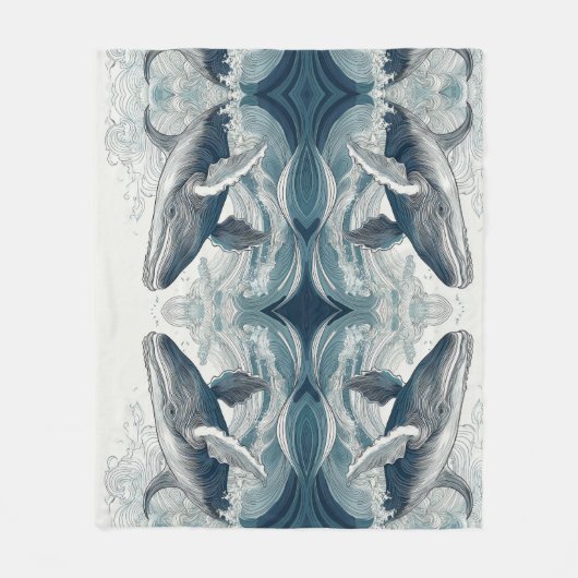 Wal einer Zeit Fleecedecke (Vorderseite)