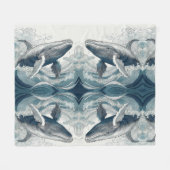 Wal einer Zeit Fleecedecke (Vorderseite (Horizontal))