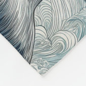 Wal einer Zeit Fleecedecke (Ecke)