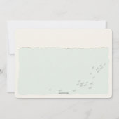 Wal einer Zeit Geburtstag Pool Party Einladung (Rückseite)