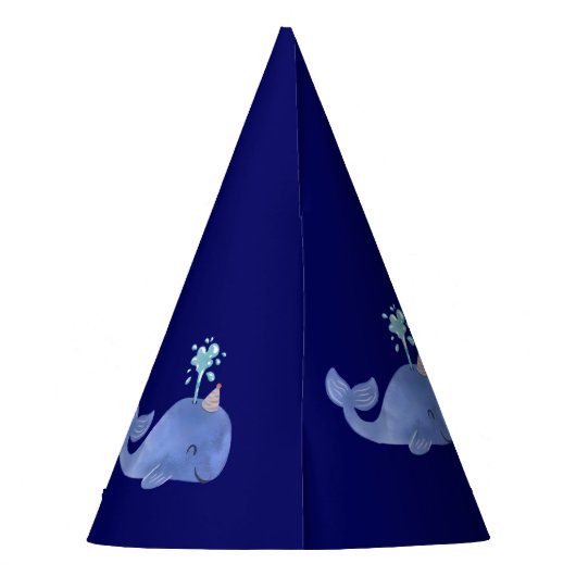 Wal einer Zeit Niedlichen Party Hat Marine Geburts Partyhütchen (Rückseite)