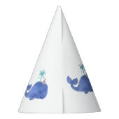 Wal einer Zeit Niedlichen Party Hut Weißer Geburts Partyhütchen (Rückseite)