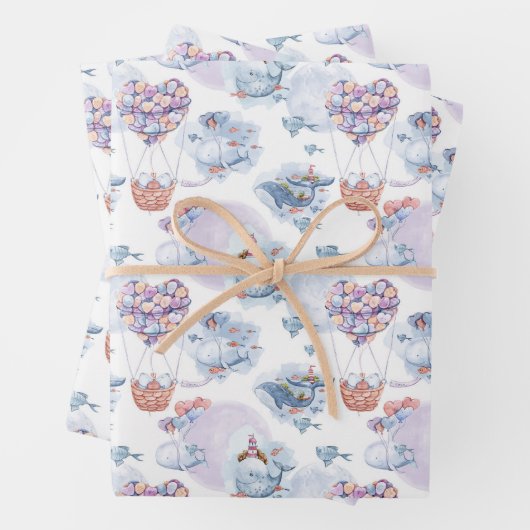 Wal eines Abenteuers Geschenkpapier Set (Beispiel)