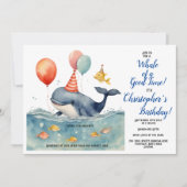 Wal eines guten Geburtstages eines Jungen Einladung (Vorderseite)