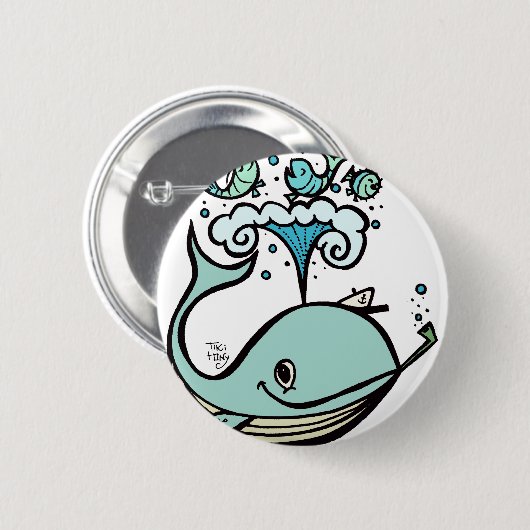 Wal eines Kapitäns! durch Tiki tOny Button (Vorne & Hinten)