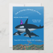 Wal eines Party Einladung (Vorderseite)